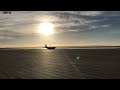 Amazing footage of Hercules plane landing and taking off from beach