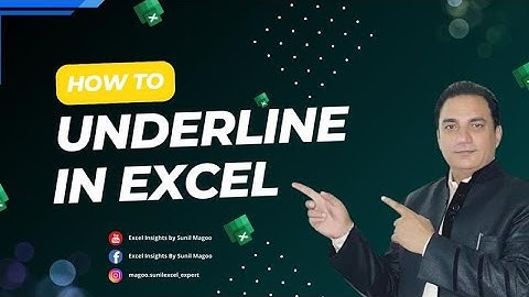 How to Underline in Excel | Quick & Easy Excel Formatting Tips