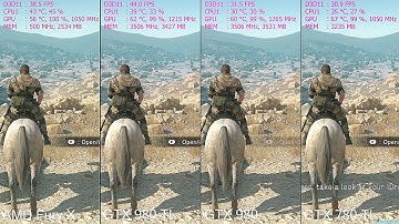 Metal Gear Solid 5 GTX 980 TI Vs AMD Fury X Vs GTX 980 Vs GTX 780 TI Frame Rate Comparison