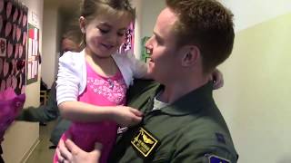 Airman home from deployment surprises family, then friends