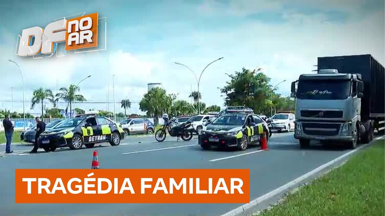 Acidente fatal com motociclista termina em tragédia envolvendo o pai da vítima | DF no Ar