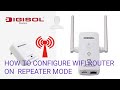 Digisol wifi  repeater completed setup how to use router as wifi extender