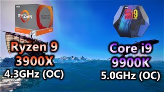 Ryzen 9 3900X OC vs Core i9 9900K OC | PC Gaming Benchmark Test in 1080p and 1440p