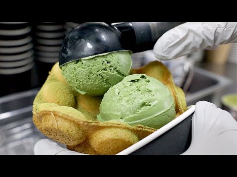 하겐다즈 아이스크림, 홍콩 에그와플 / ice cream waffle - Korean street food