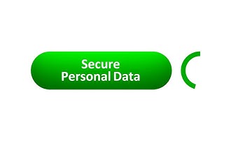 Secure Personal Data Computer Mouse Clicking Animation on white background