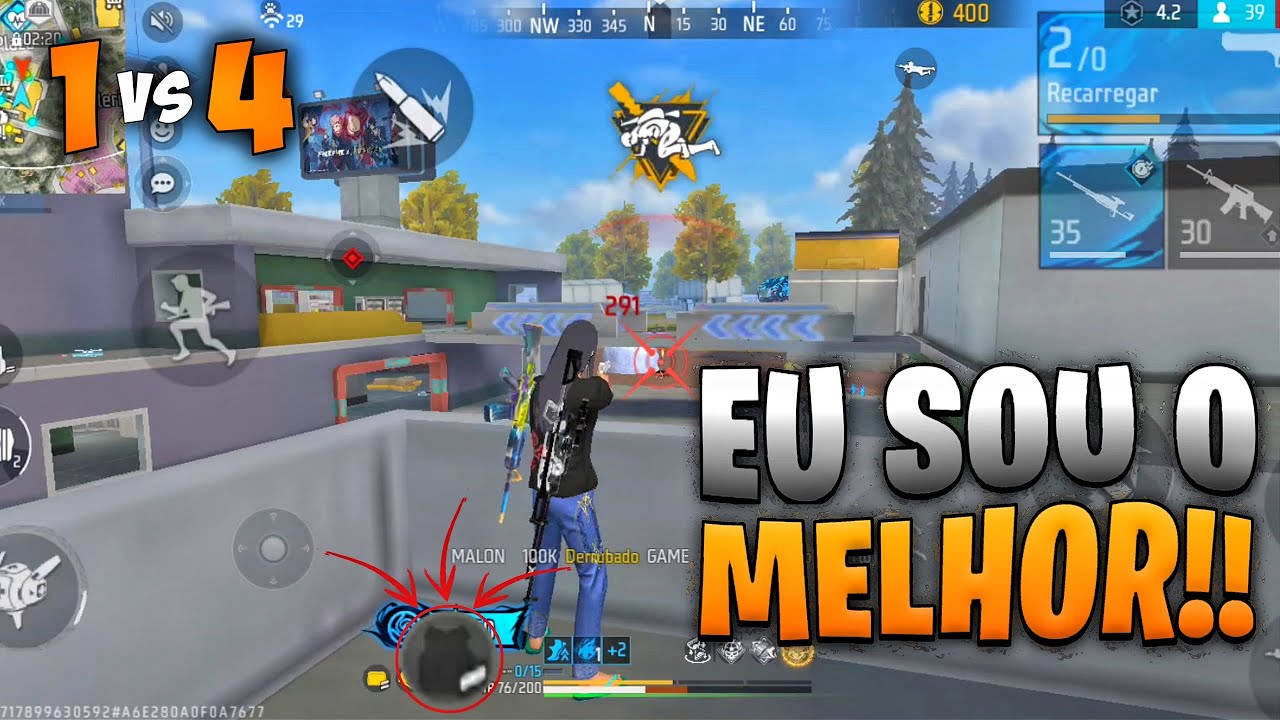 É ISSO QUE UM PRO PLAYER FAZ EM UMA PARTIDA SOLO VS SQUAD!! DEU BOM??