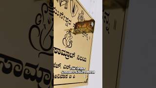 Titanium gold name plate ll Customized design ll Liok