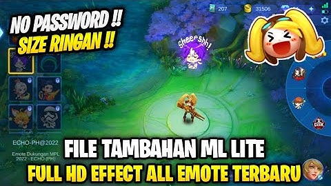 Data Open Full Emote Terbaru Patch Fredrin | File Tambahan Ml Lite