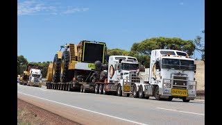 Australian Heavy Haulage 200 tonne Caterpillar 994H Loader &amp; 24M Grader