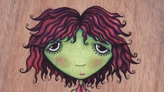 Acrylic Paintingsillustrations On Wood Panels. Charlotte And Her Friends Artist Sandra Mucciardi