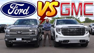 2024 GMC Sierra Denali Ultimate vs 2024 Ford F150 Platinum Plus: Can Ford Best GMC?