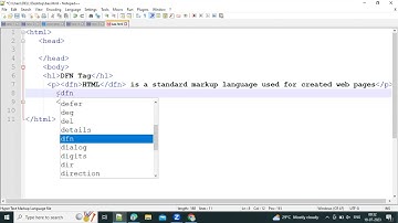 How to use DFN tag in HTML | dfn tag html