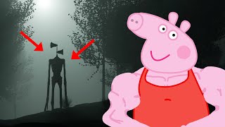 Peppa Pig Attacked Siren Head in the Forest