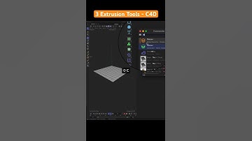 3 Different tools to extrude polygons in C4D #c4d #Extrusion #C4DCapsules #C4DTips #C4DTutorial
