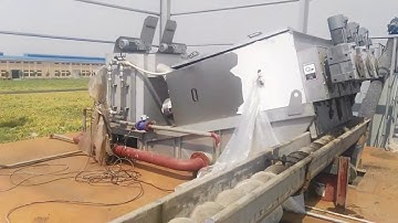 Screw Press Sludge Dewatering Machine I Máy ép bùn trục vít Kintep