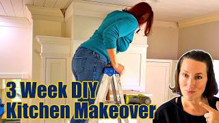 My 3 Week DIY Kitchen Makeover ON A BUDGET (7 DIY's + 1 Person = Beautiful Results) Before And After