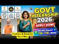 🔥 Latest Paid Govt Internship Calendar 2026 | ₹10K–₹70K Stipend | NITI, RBI, ISRO & More | Apply