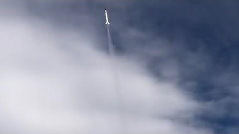 Mercury Redstone model rocket launch