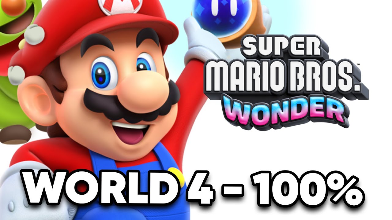 Super Mario Bros. Wonder World 4 - 100% Walkthrough