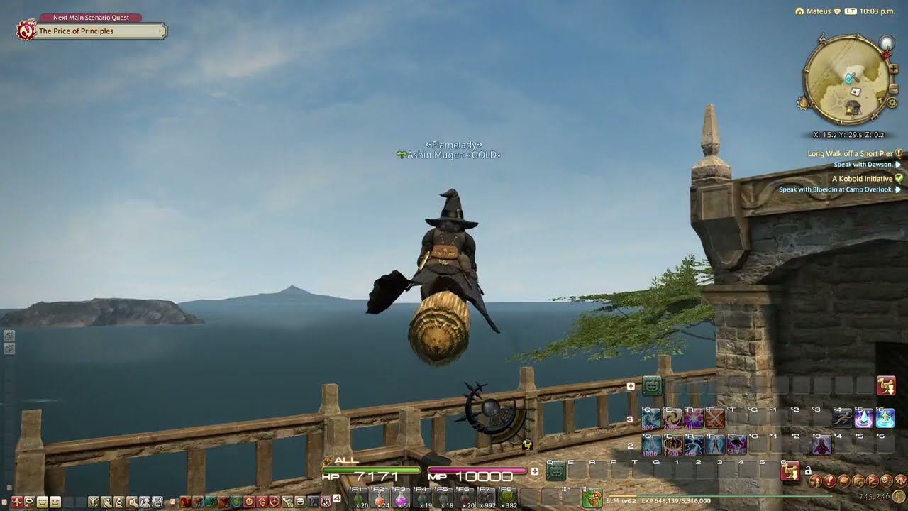 FFXIV -  Flying on Broom - Just Unlocked Flying in ARR