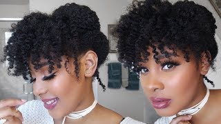 Easy, Quick &amp; Cute 3 Minute Updo | Natural Hair