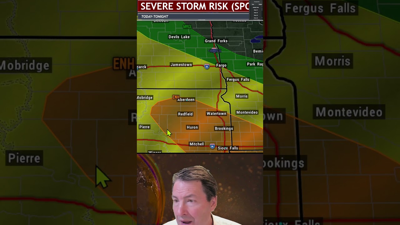 Upper Midwest Braces for Dangerous Line of Storms #storm #warning