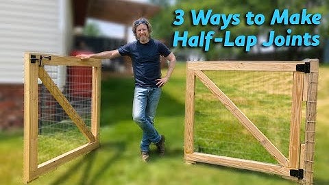 Average Guy Builds a Double Fence Gate with Half-Lap Joints – step by step instructions