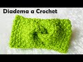 🌈Diadema Tejida a Crochet (con un punto muy bonito) CROCHET KNITTED HEADBAND
