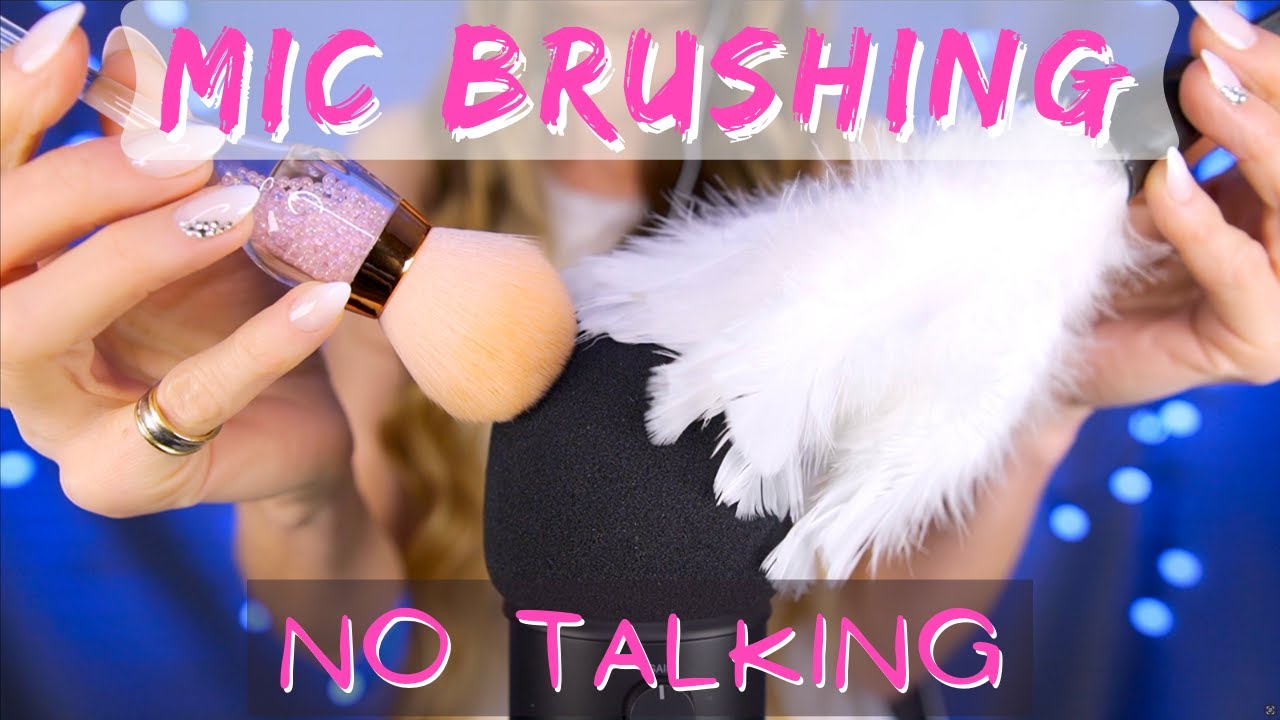 ASMR Mic Brushing, Scratching and Stroking - NO Talking - BINAURAL ...