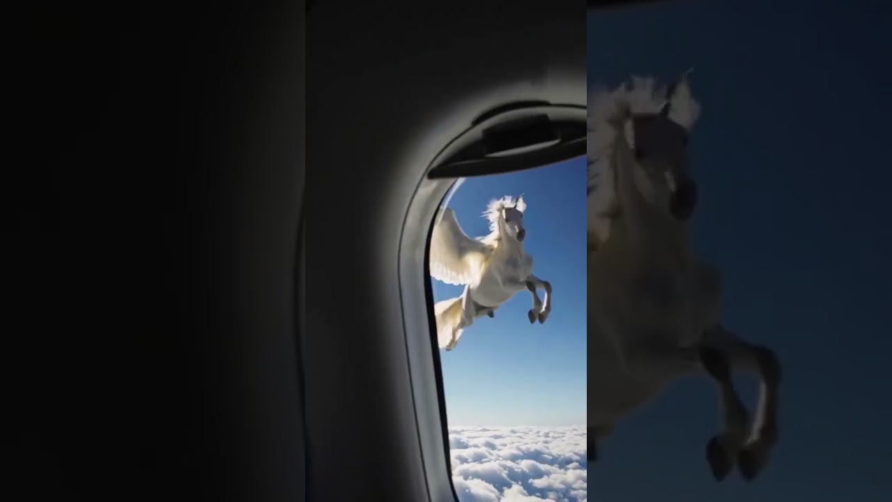👼🏻Unbelievable! A Flying Horse. 