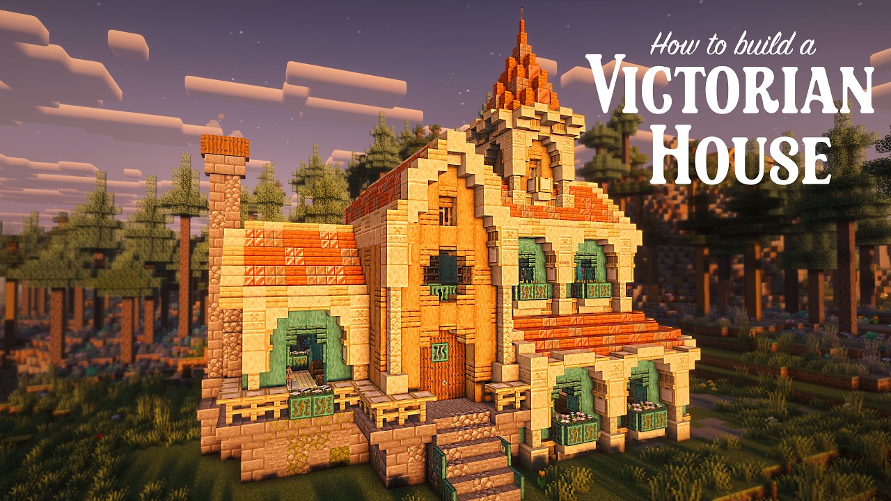 How to Build a Victorian House in Minecraft | Easy Tutorial - YouTube
