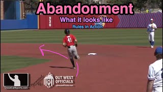 Baseball Abandonment Issues During a Home Run - Reviewing The Auto-Out Rule with an NCAA Example