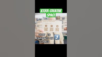 Engrave QR Codes with xTool Creative Space in Seconds! #shorts