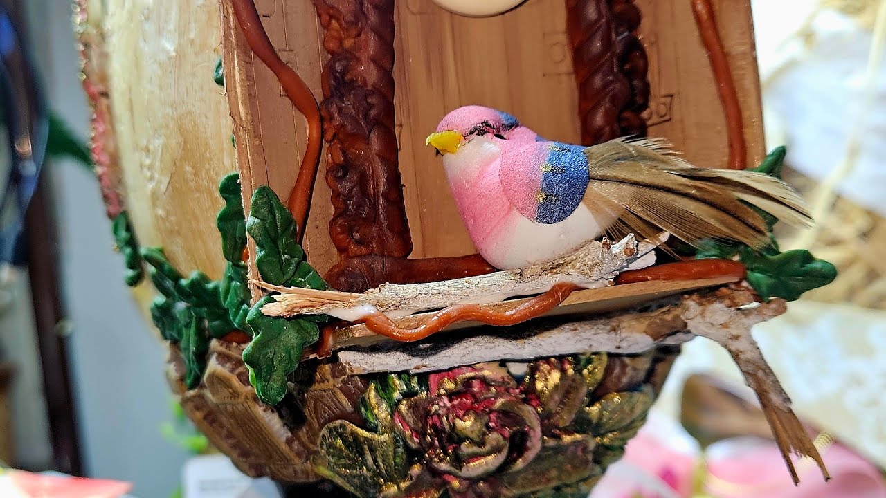 🐦DE UN HUEVO DE PLÁSTICO A UNA HERMOSA CASITA DE PÁJAROS ♡