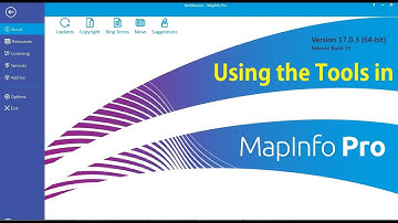 Using tools in MapInfoPro