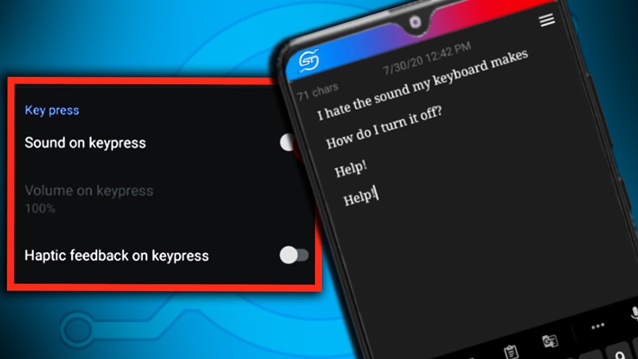 How To Turn Off Keyboard Sounds On Android YouTube