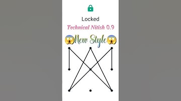 😱New Style Pattern lock 🔒🔐||#pattern #viral #style #trending #lock #youtube #shorts #short #loud