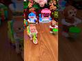 baby sharks riding tricycle and monkey playing drum