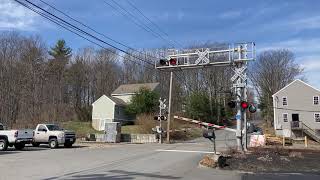 Railroad Crossing (April 2021) [Hubbardston, MA] by cassunn 2,507 views 3 years ago 2 minutes, 51 seconds