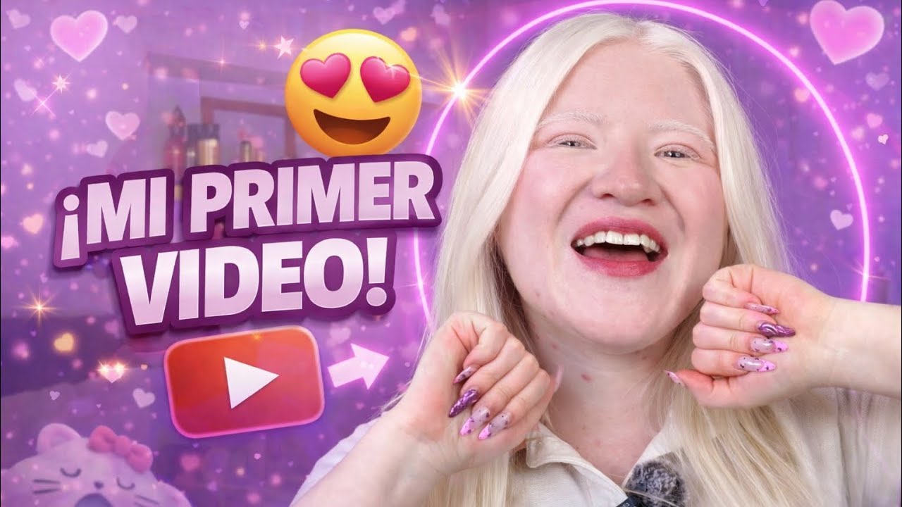 Soy albina🤍 y este es MI PRIMER VIDEEEEO!!!💖#albina 