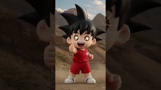 run chibi forest run😅😅😅 #chibigoku #anime #fun #forestgump