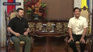 WATCH: Ukranian President Volodymyr Zelenskyy visits Malacañang to meet President Marcos Jr.
