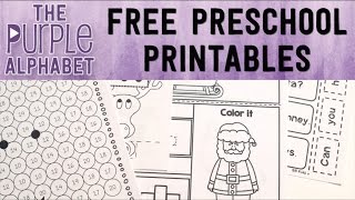 FREE Holiday PRESCHOOL Activities