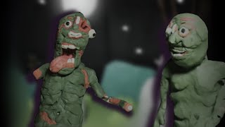 A Zombie Halloween || short claymation by Toasty ||