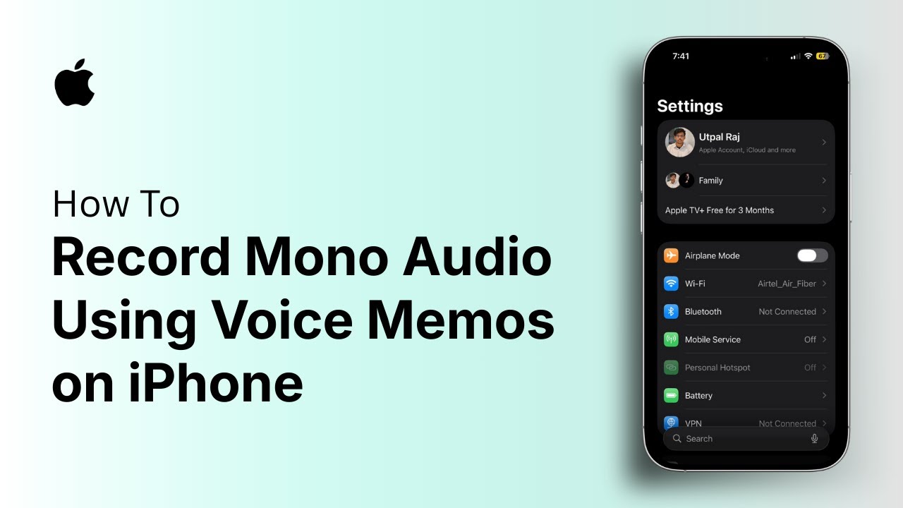 How to Record Mono Audio Using Voice Memos on iPhone - YouTube