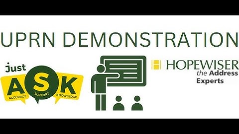 Hopewiser UPRN Demonstration