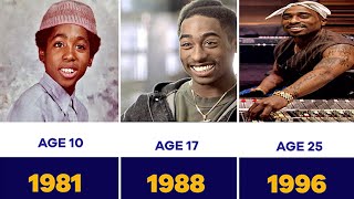Age Transformation of Tupac Shakur From 1972 to 1996