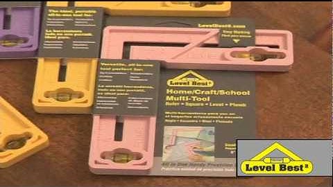 LevelBest2 4-in-One Tool -  Level, Plumb, Square, and Ruler