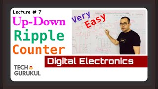 7. Up-Down Ripple Counter in Hindi | Tech Gurukul By Dinesh Arya