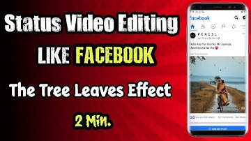 Facebook status video editing in mobile | How to edit animation video | Hindi tutorial